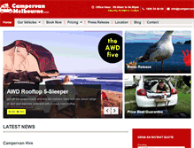 Tablet Screenshot of campervanmelbourne.com